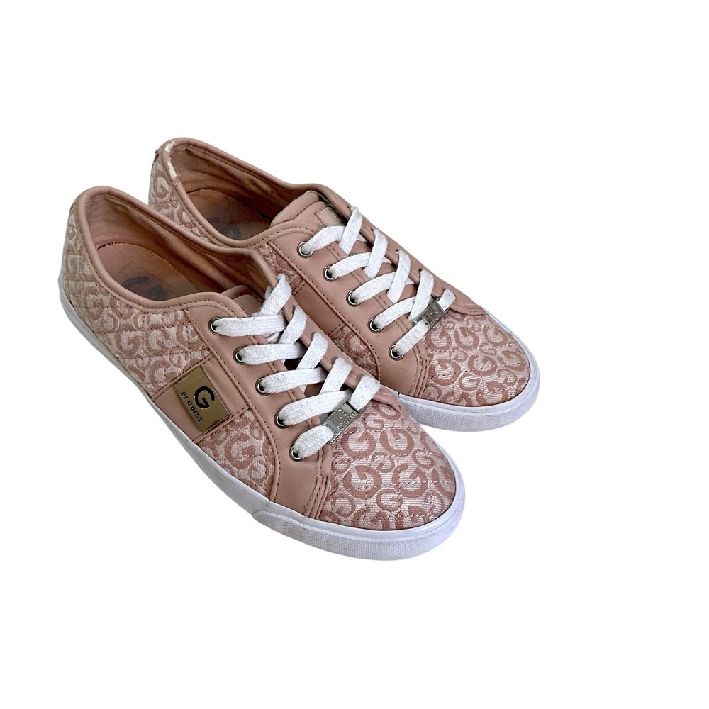 G by Guess Shoes Womens 8.5 M Tannur 3 Sneakers Pink Canvas Round Toe Lace Up - Picture 15 of 15